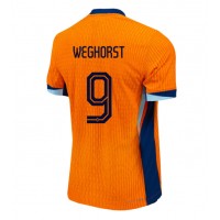 Fotballdrakt Herre Nederland Wout Weghorst #9 Hjemmedrakt EM 2024 Kortermet